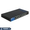 LINKSYS LGS308MP | Switch PoE+Thông Minh 8 Cổng Gigabit - Công Suất 130W