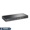 Tp-Link SG1016 | Switch 16 Port Gigabit Thiết Kế Vỏ Thép Tiêu Chuẩn Tủ Rack 19 in | Hàng Chính Hãng