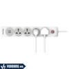 Huntkey SZN507 | Ổ Điện 4 Ổ Cắm Công Suất Lớn 2500W Tích Hợp 2 Cổng Sạc USB 2.1A Chống Giật