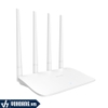 TENDA F6 | Router WiFi Chuẩn N 300Mbps Phát Sóng Khỏe Với 4 Anten Dùng Cho Gia Đình