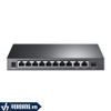 TP-Link TL-SL1311MP | Switch Bán Công Nghiệp Với 8 Cổng PoE+, 2 Cổng UpLink Gigabit Và 1 SFP