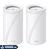 TP-Link Deco BE95 | Bộ Router Mesh Wifi 7 BE33000 4 Băng Tần - Pack 2