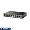 TP-Link DS108GE | Switch 8 Cổng Gigabit Chia Vlan, Giới Hạn Băng Thông