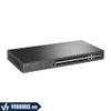 TP-Link SG3428XF | Switch 24 Cổng SFP Quản Lý JetStream Doanh Nghiệp L2+ - 4 Cổng SFP+ 10GE