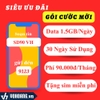 Viettel SD90 | Sim Data 4G Gói Cước 1.5GB/Ngày Gia Hạn Hàng Tháng 90.000đ