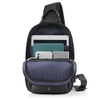 Túi Đeo Chéo Đa Tiện Ích, Tích Hợp Cổng Sạc USB, Fix iPad 9.7-11 inch KINGBAG JULIUS III - Black