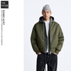 Z.R - Áo Khoác Bomber Trần Bông Dáng Relaxed-Fit - 2025AK176