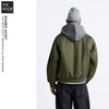 Z.R - Áo Khoác Bomber Trần Bông Dáng Relaxed-Fit - 2025AK176