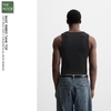 KAF - Áo Tank Top Vải Gân Kiểu Cơ Bản - 2025AP69