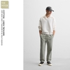 Z.R - Quần Cotton Pha Đũi Cạp Chun Dáng Đứng - 2025QB13