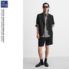 Z.R - Quần Short Dáng Rộng Vải Vân Nổi - 2025QS33