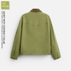 Z.R - Áo Khoác Khaki Dáng Boxy Fit - 2025AK160