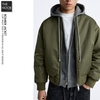 Z.R - Áo Khoác Bomber Trần Bông Dáng Relaxed-Fit - 2025AK176