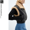 MNG - Áo Khoác Gilet Da Nữ Thân Bo - 2026AKW09
