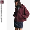 BSK - Áo Hoodie Nữ Khóa Kéo - 2026AKW07
