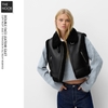 BSK - Áo Khoác Gilet Da Nữ Lót Lông Cừu - 2026AKW03