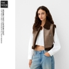 BSK - Áo Khoác Gilet Da Nữ Lót Lông Cừu - 2026AKW04