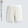 Z.R - Quần Short Dáng Relaxed Fit Vải Viscose -Linen - 2026QS06