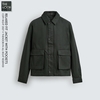 Z.R - Áo Khoác Khaki Cổ Bẻ Phối Túi Hộp - 2026AK94