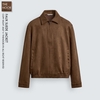Z.R - Áo Khoác Bomber Cổ Bẻ Cải Da Lộn - 2026AK95