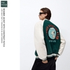 Z.R - Áo Khoác Varsity Bomber Thêu Patch Họa Tiết - 2027AK10