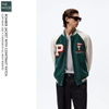 Z.R - Áo Khoác Varsity Bomber Thêu Patch Họa Tiết - 2027AK10