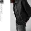 Gue-Jeans - Áo Khoác Da Dáng Bomber Cổ Bẻ - 2027AK25