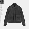 Gue-Jeans - Áo Khoác Da Dáng Bomber Cổ Bẻ - 2027AK25