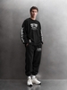 Noob Heritage x Be Thrived - Quần Nỷ Họa Tiết Ống Jogger Dáng Rộng - Định Lượng 345G - 2025QD03-CT08
