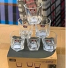 Sỉ In Logo Set 6 LY THỦY TINH 5 CẠNH 210ML CB001 BLTT20