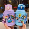 Bình Giữ Nhiệt Cho Bé Kèm Túi INOX 316 Sticker Jibbitz 550ml B452