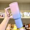 LY GIỮ NHIỆT CÓ QUAI CẦM MÀU PASTEL 1L2 40OZ  TẶNG KÈM ỐNG HÚT B519