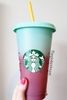 STARBUCKS The Reusable Color Changing Cold Cups N150
