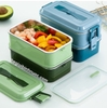 Hộp Cơm Giữ Nhiệt Kiểu Dáng Hàn Quốc 2 Ngăn 1L4 H109