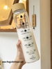 Bình Thuỷ Tinh 1000ML Nắp Gỗ Tặng Kèm Túi N245