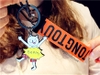 Móc Khóa Sticker Mèo Trắng Ngộ Nghĩnh K132
