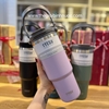 Sỉ In Logo Khắc Tên Ly Giữ Nhiệt Tyeso Cao Cấp Có Quai Xách 900ML B508