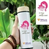 Sỉ In Khắc Logo Bình Giữ Nhiệt Nắp Gỗ 450ML BGN20
