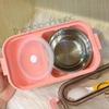 Hộp Cơm Giữ Nhiệt 2 Tầng Kèm Hộp Đựng Canh H128