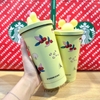 Ly Cold Cup Starbucks Kèm Ống Hút Gấu 500ML B529