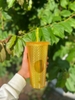 Sỉ In Logo Ly Nhựa Gai Kim Cương Ống Hút 750Ml BN5