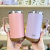 Sỉ In Logo Khắc Tên Ly Giữ Nhiệt Quai Cầm TYESO 710ML B518