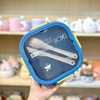 Hộp Cơm Nhựa 2 Tầng 1L7 Tiện Dụng Tặng Kèm Muỗng Nĩa H144