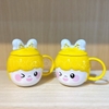 Ly Sứ Búp Bê Kèm Nắp Dễ Thương 410ML C282