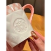 Starbucks Sakura Diamond Pattern Mug Ceramic Cup 2024 C307