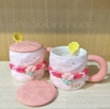 Ly Sứ Hoa Tulip Dễ Thương Kèm Muỗng C303