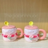 Ly Sứ Hoa Tulip Dễ Thương Kèm Muỗng C303