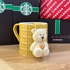 Ly Sứ Starbucks Waffle Biscuit Bear 355ML C309