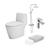 Bồn cầu AC-902VN + Chậu rửa AL-345V+Vòi chậu LFV-612S +Sen cây BFV-615S-8C
