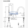 Vòi rửa chén KVK -KM6061ECM4